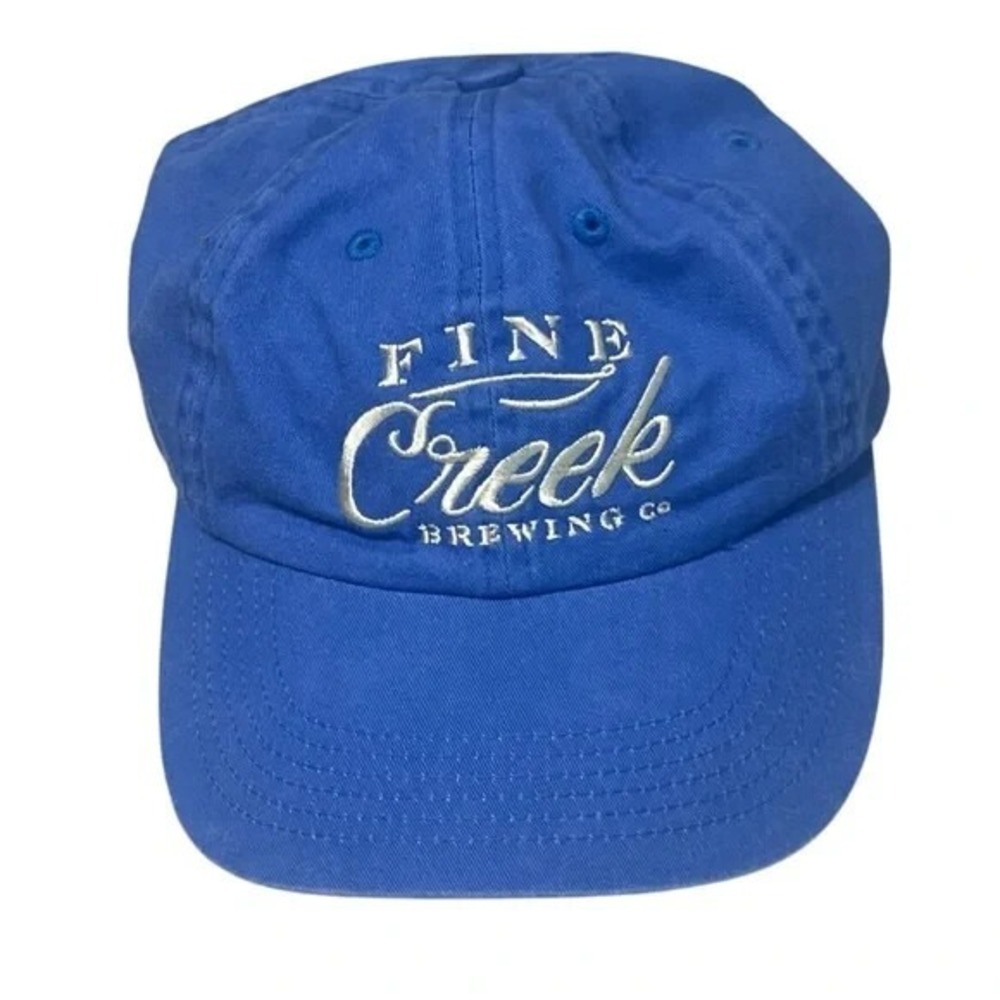 Fine Creek Brewing Co Powhatan Virginia Blue Baseball Cap Hat